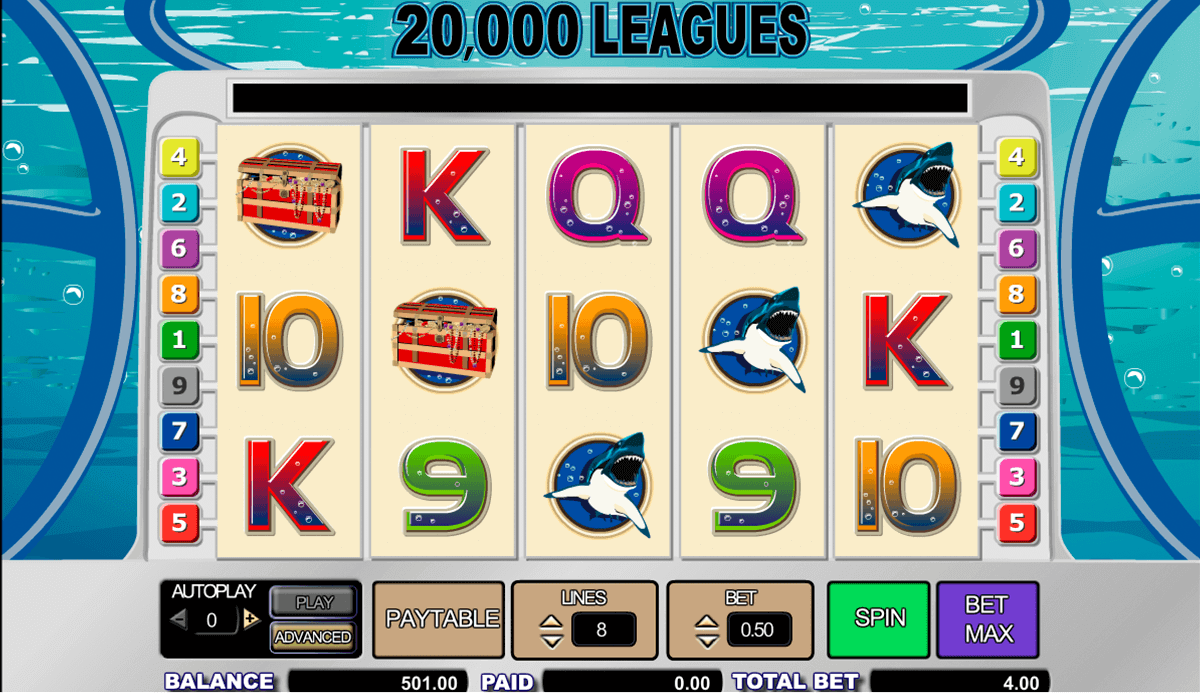 20.000 Leagues video slot game screenshot