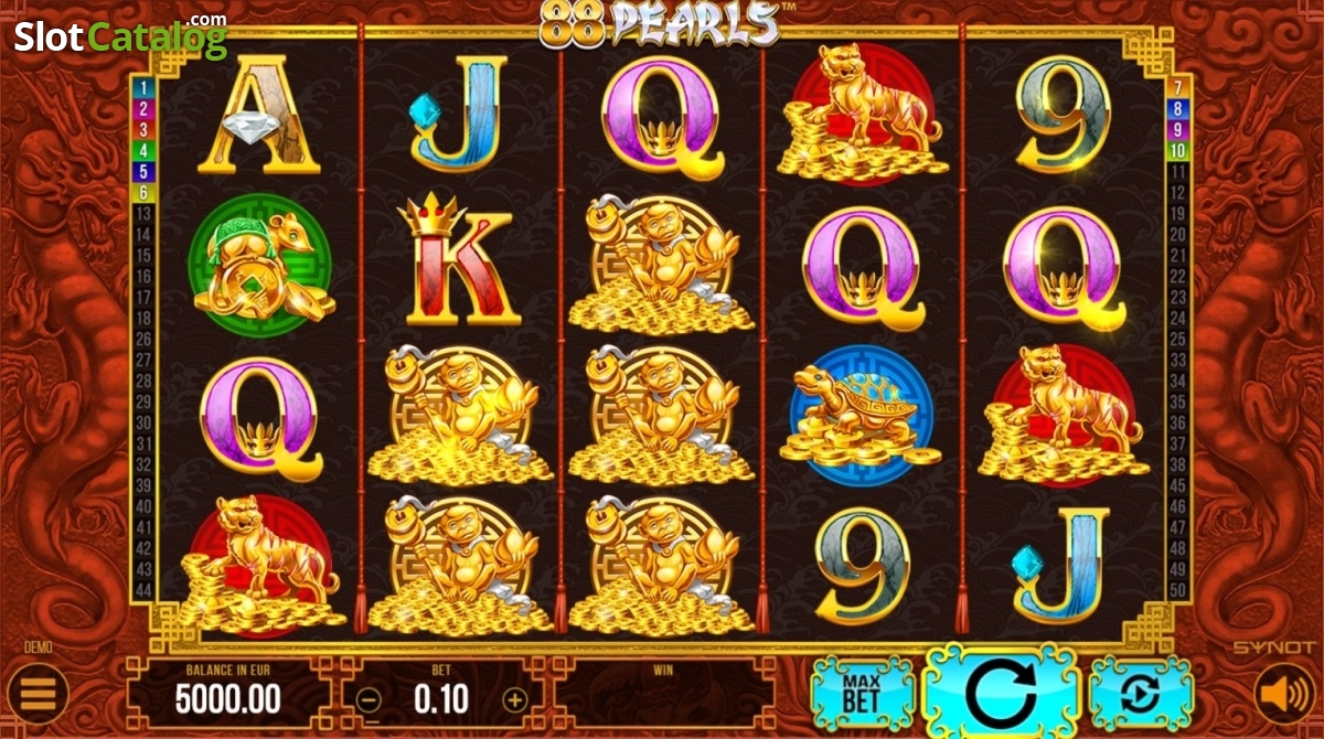 88 Pearls video slot machine screenshot