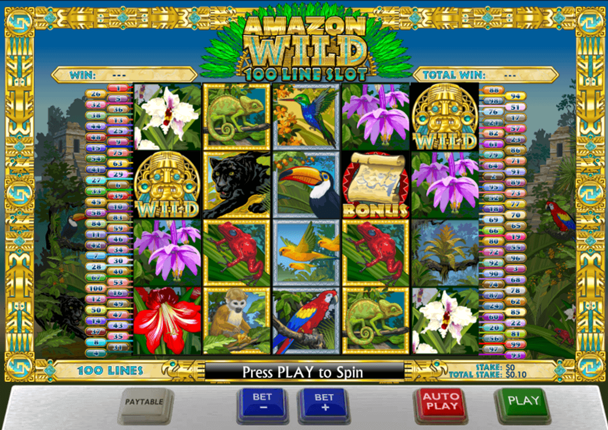 Amazon Wild video slot game screenshot