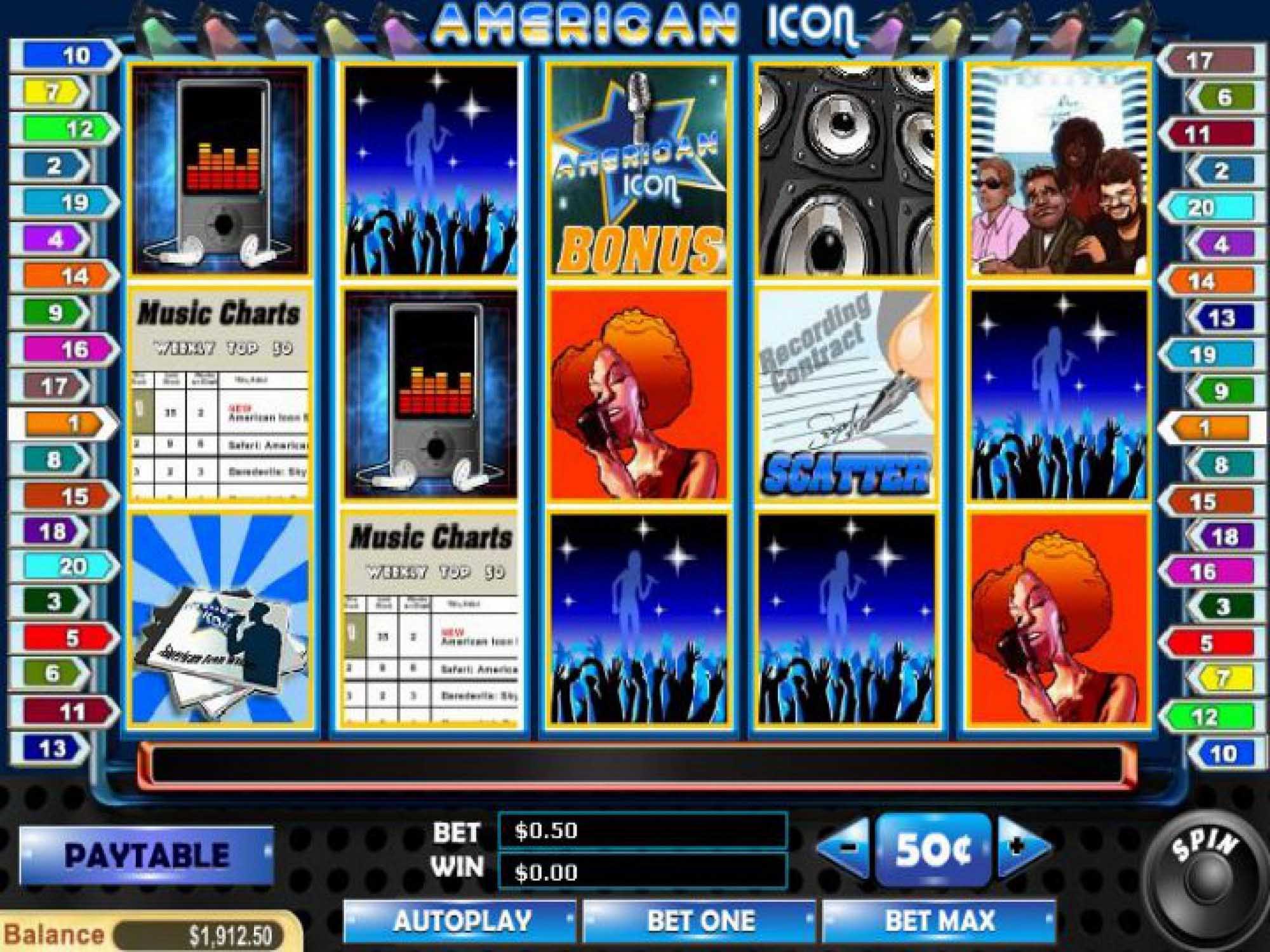 American Icon video slot game screenshot