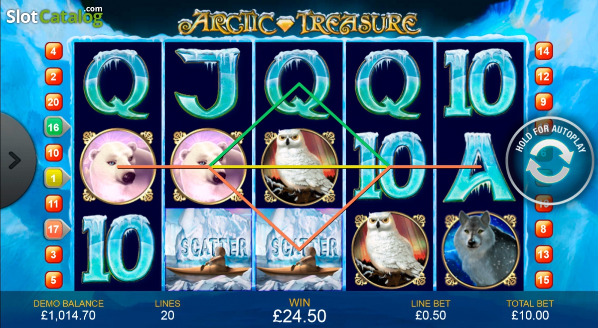 Arctic Treasure video slot game screenshot