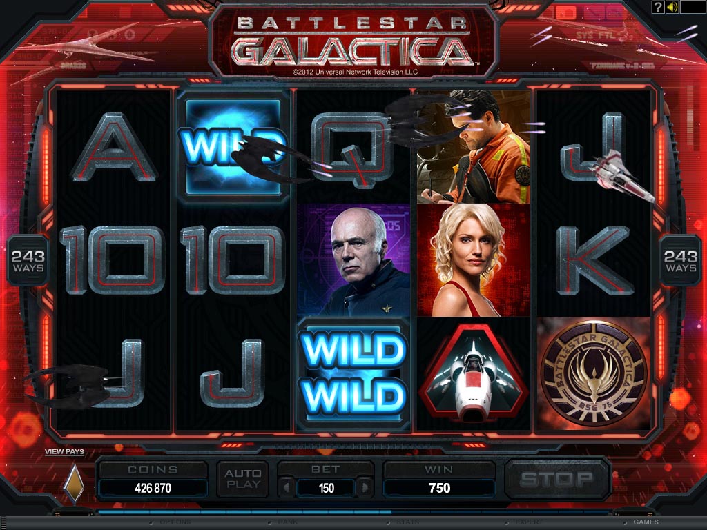 Battlestar Galactica video slot game screenshot