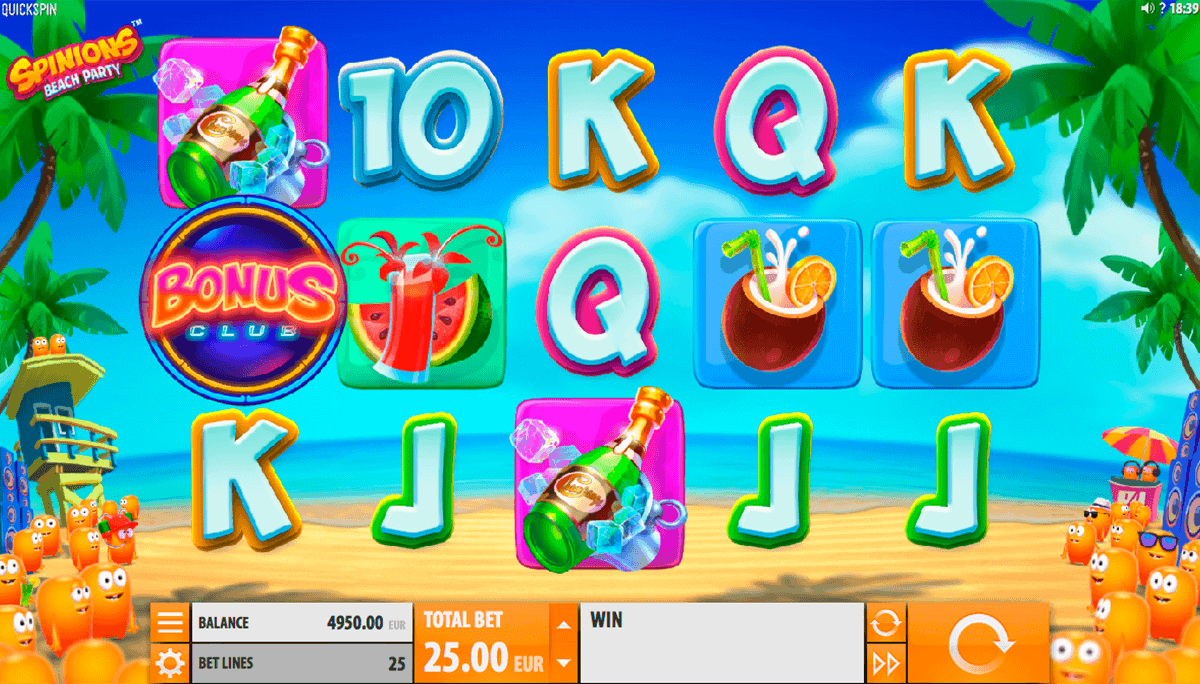 Beach Party video slot game screenshot