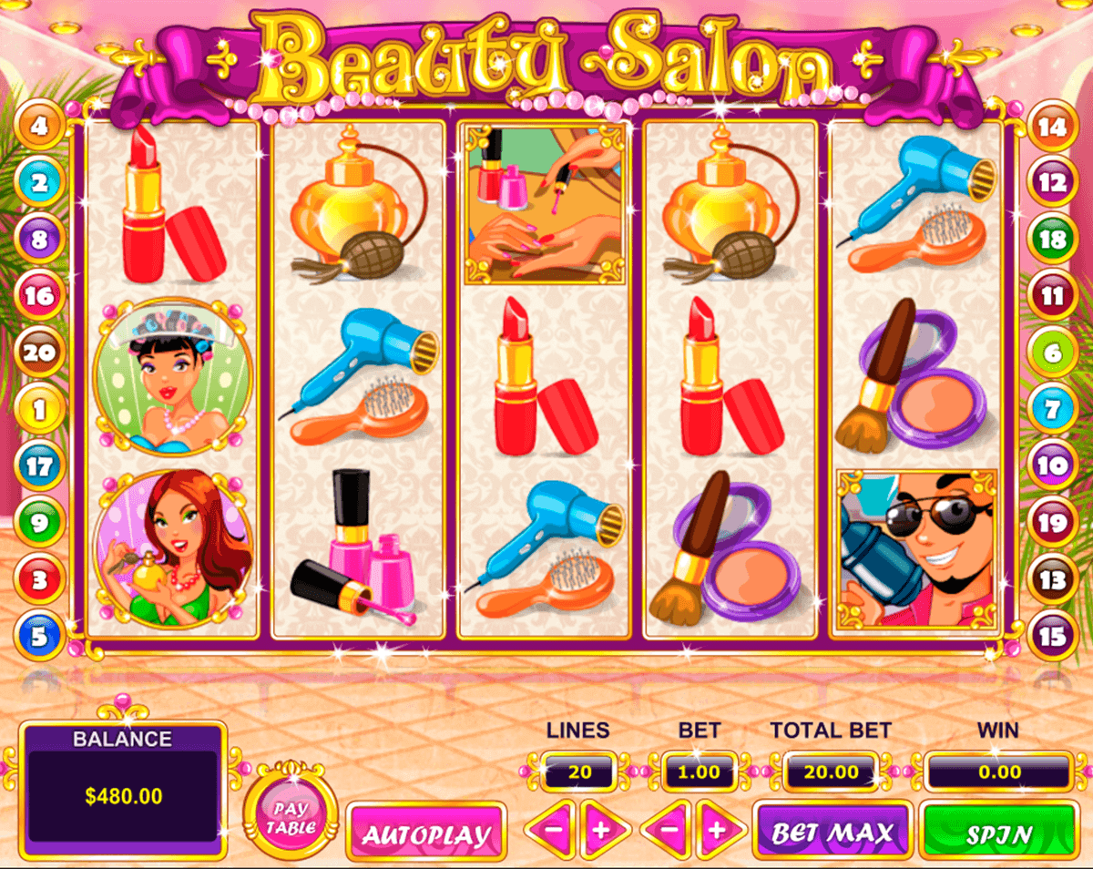 Beauty Salon video slot game screenshot