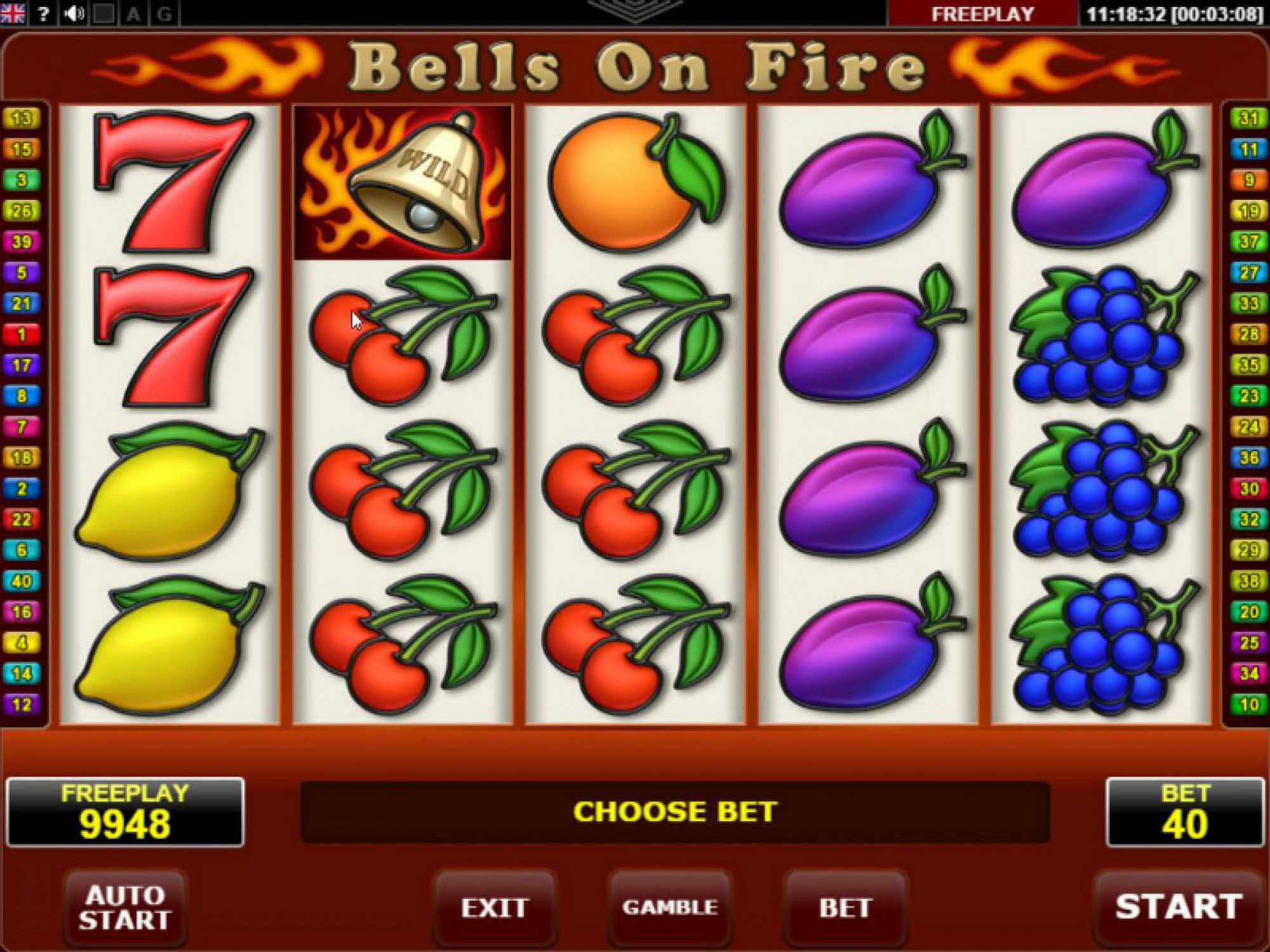 Bells on Fire slot game screenshot