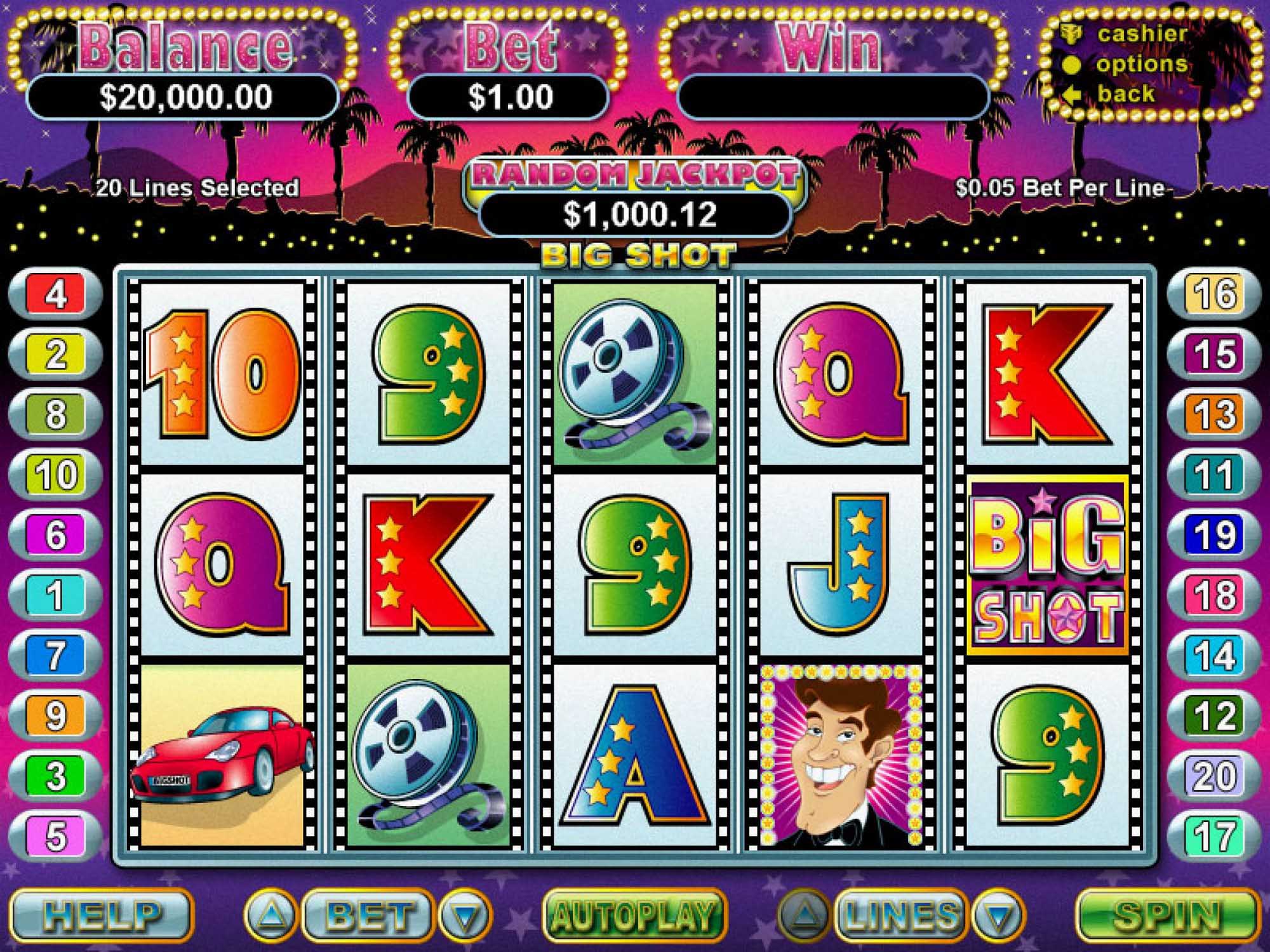 Big Shot slot machine screenshot