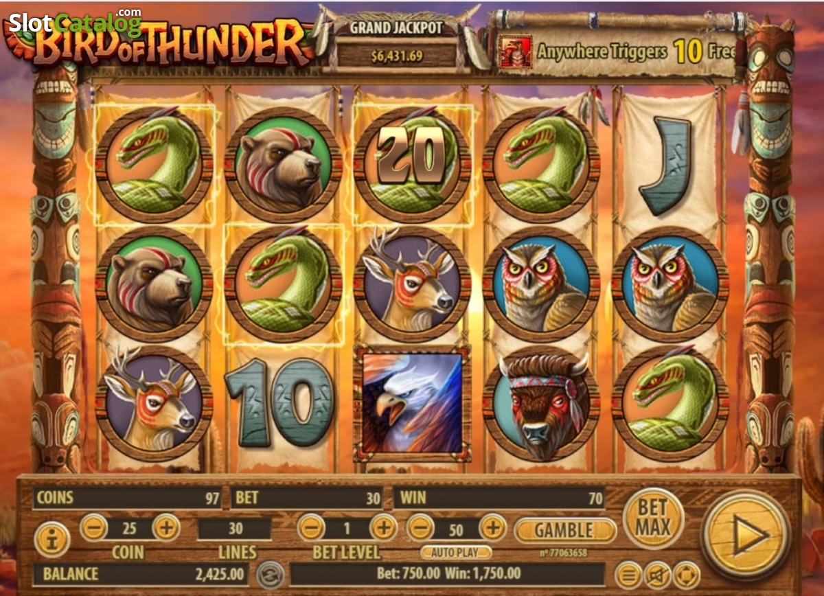 Bird Of Thunder slot game screenshot