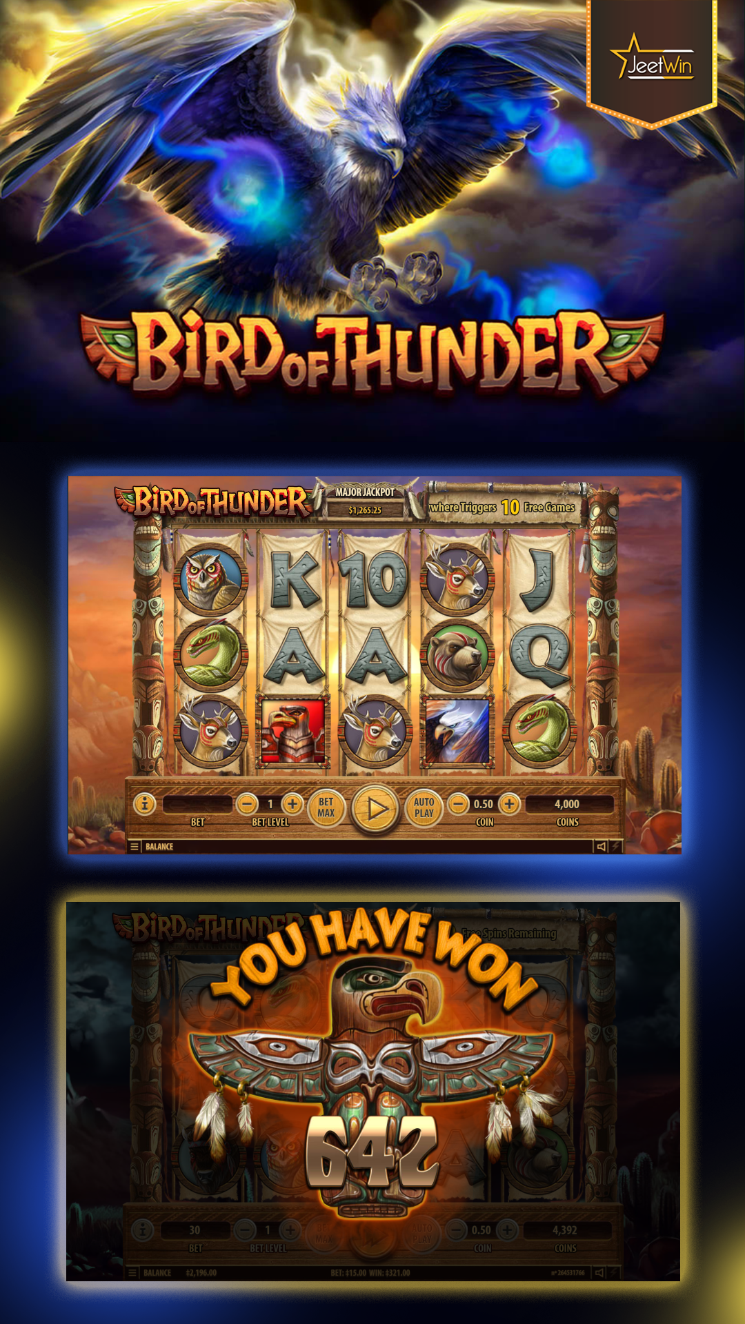 Bird Of Thunder slot game screenshot