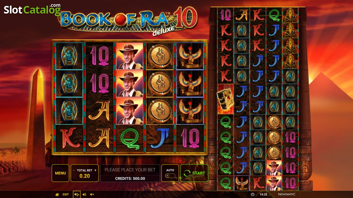 Book of Ra Deluxe slot game screenshot