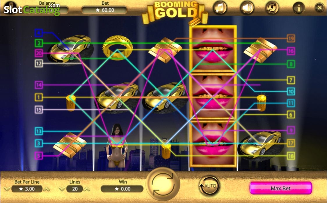 Booming Gold video slot machine screenshot