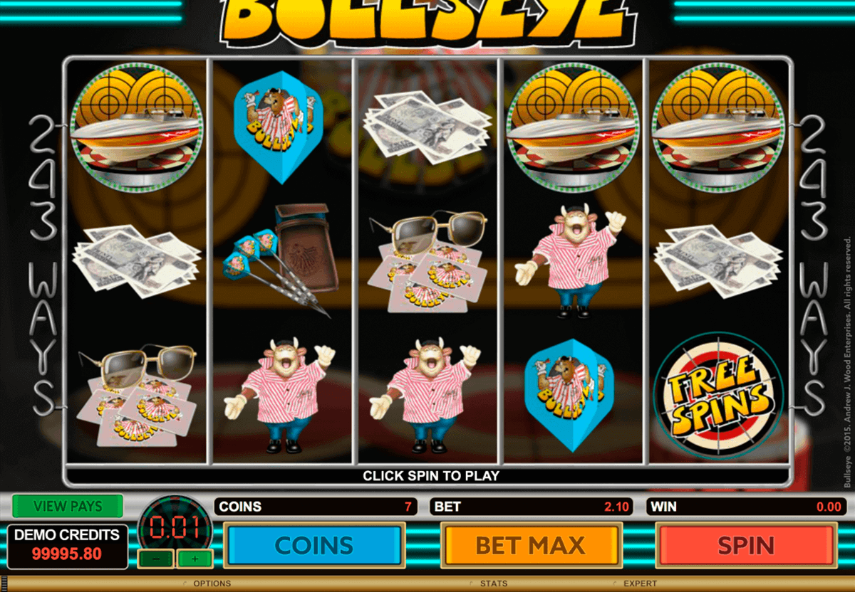 Bulls Eye slot machine screenshot