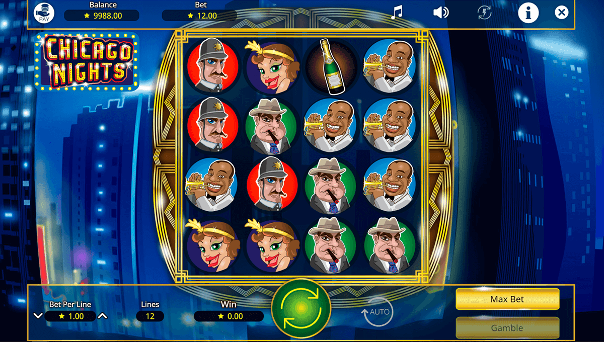 Chicago Nights video slot game screenshot