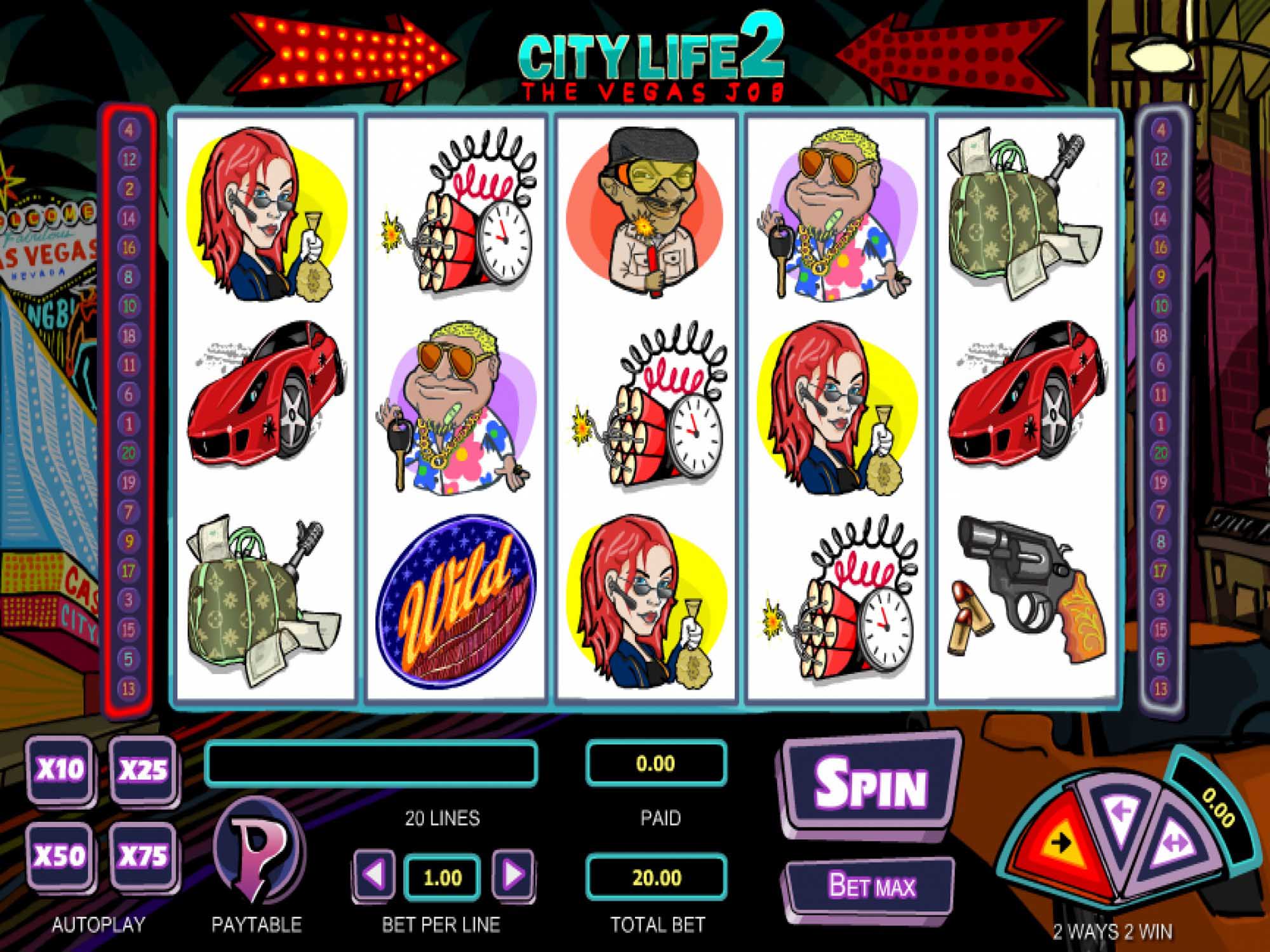 City Life 2 video slot game screenshot