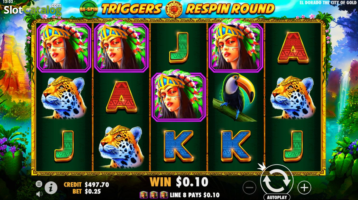 City of Gold video slot game screenshot