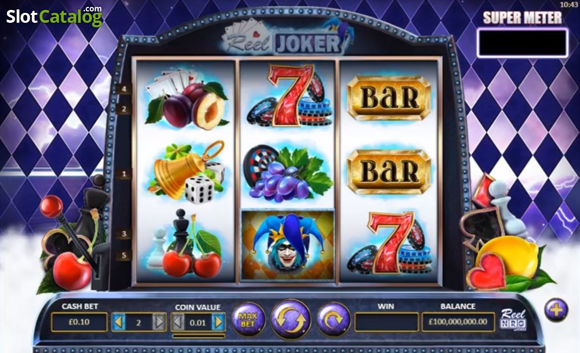 Classic Joker 6 Reels video slot game screenshot