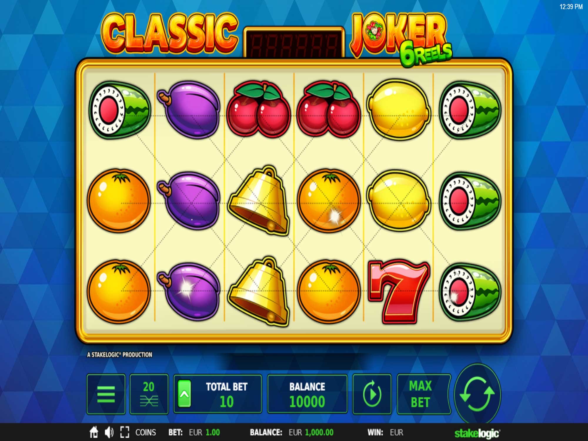 Classic Joker 6 Reels slot game screenshot