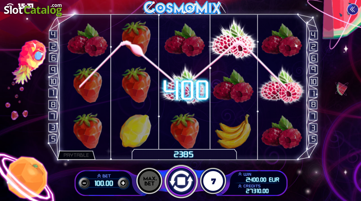 Cosmic Fruit slot machine screenshot