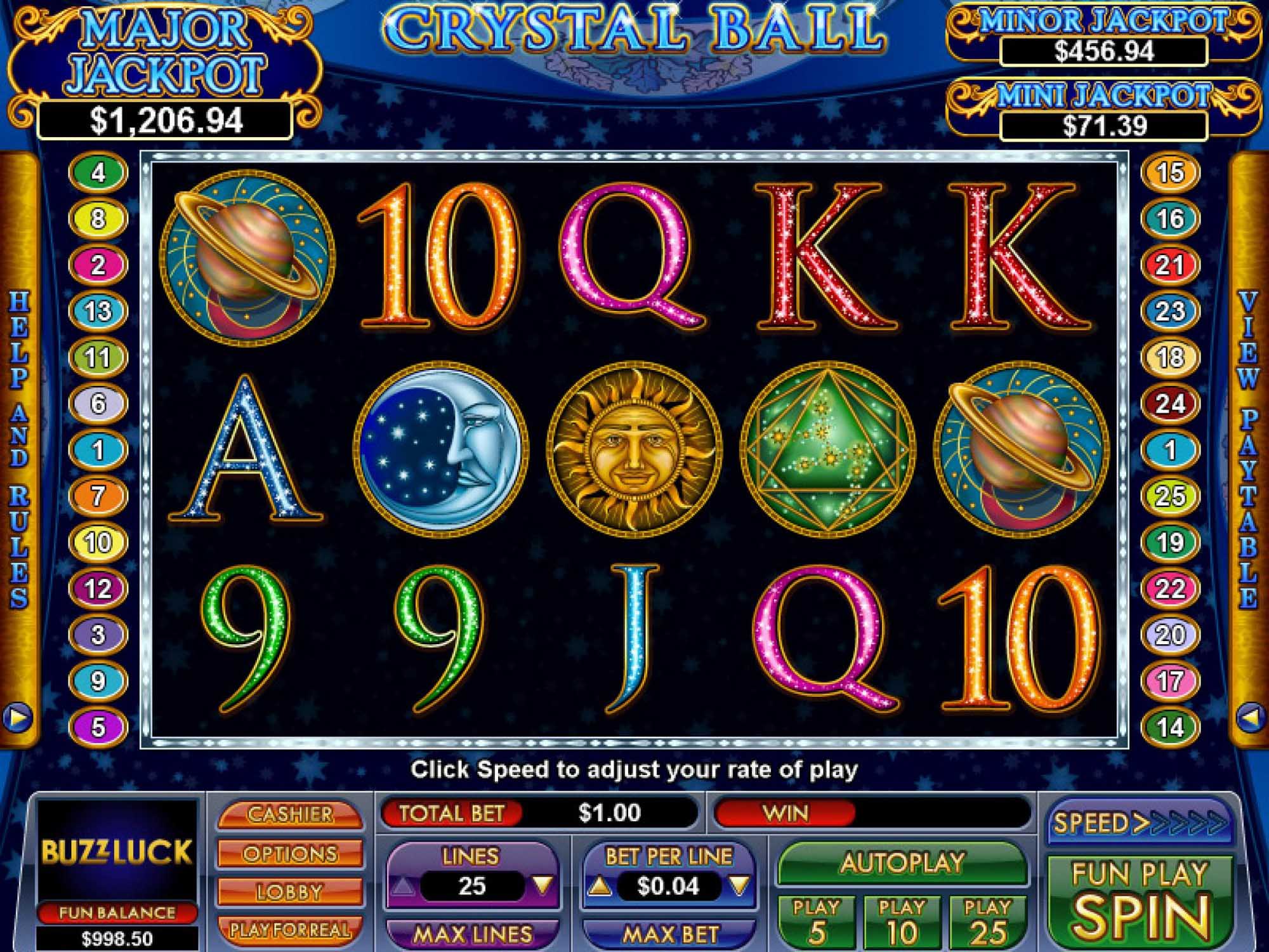 Cristal Ball slot game screenshot