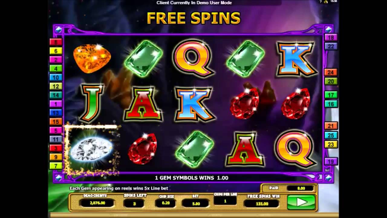 Crystal Gems slot game screenshot