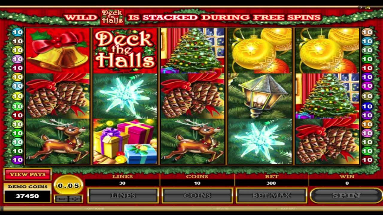 Deck The Halls video slot game screenshot