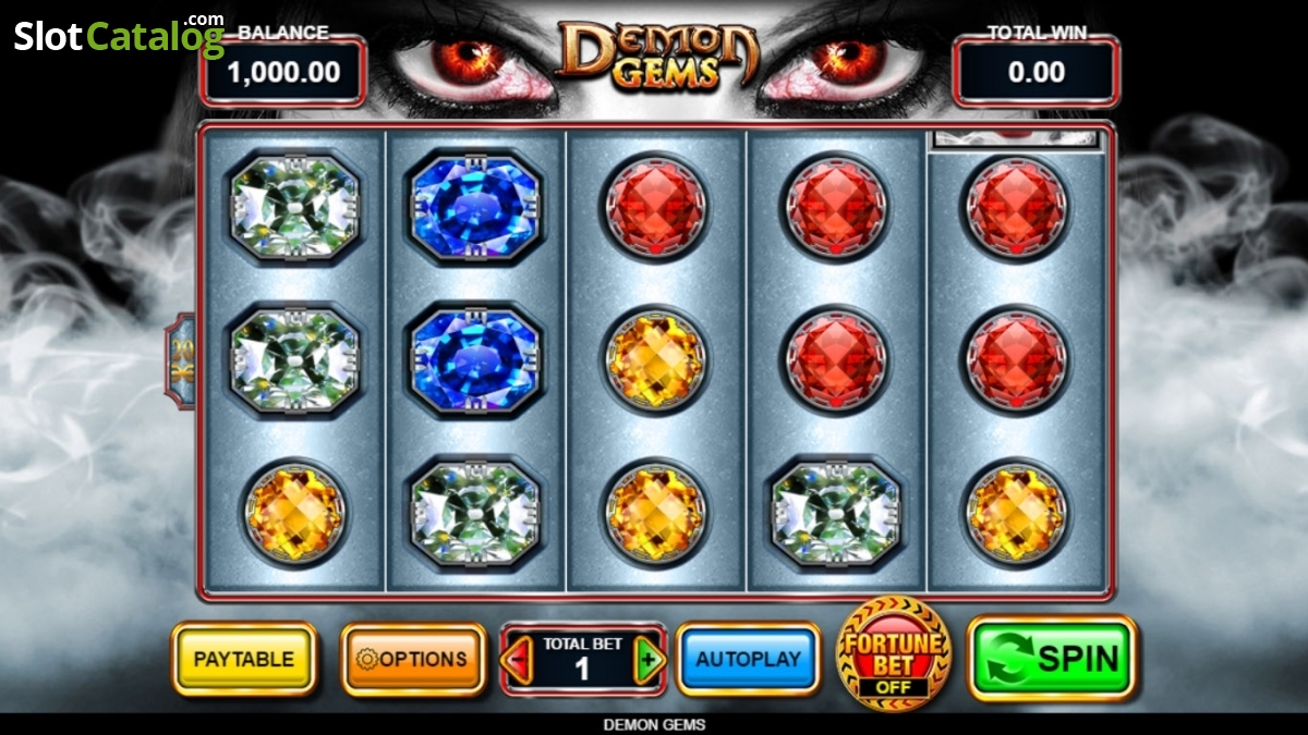 Demon Gems slot machine screenshot