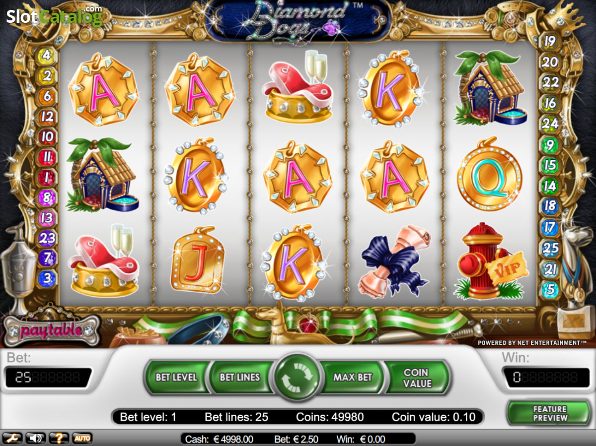 Diamond Dogs video slot game screenshot