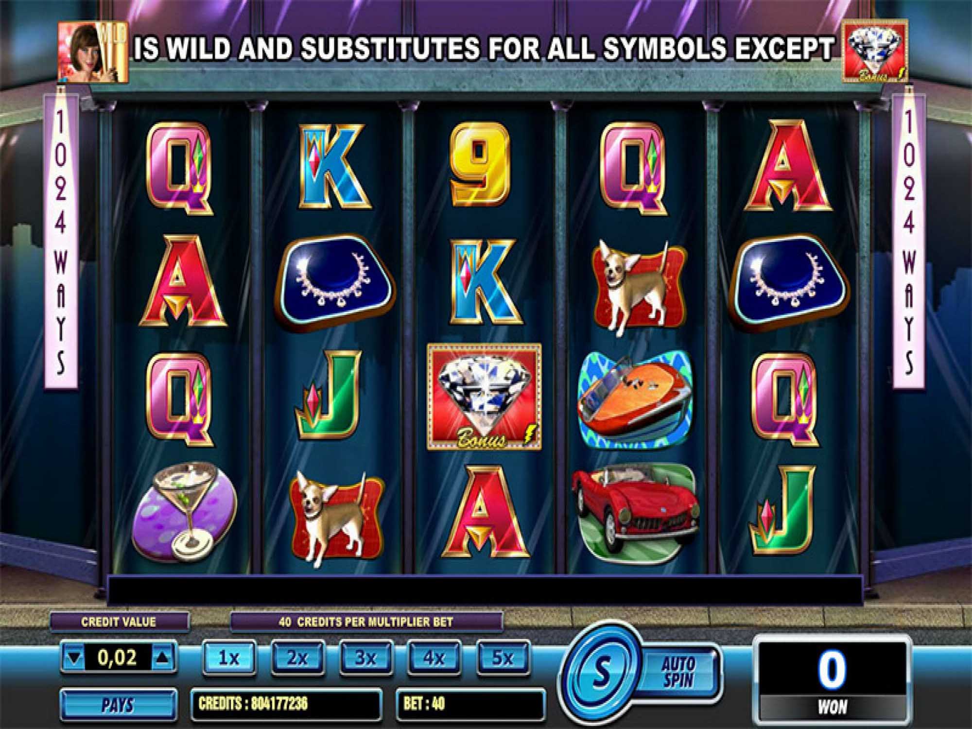 Diamond Tower video slot game screenshot