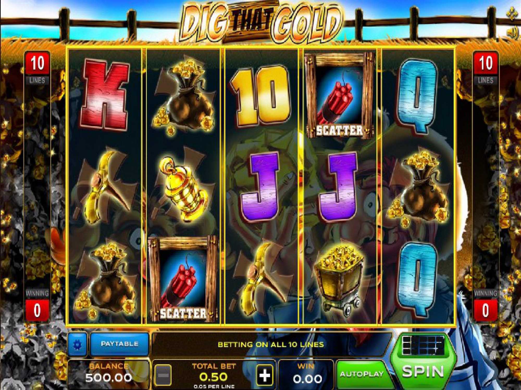 Dig That Gold slot game screenshot