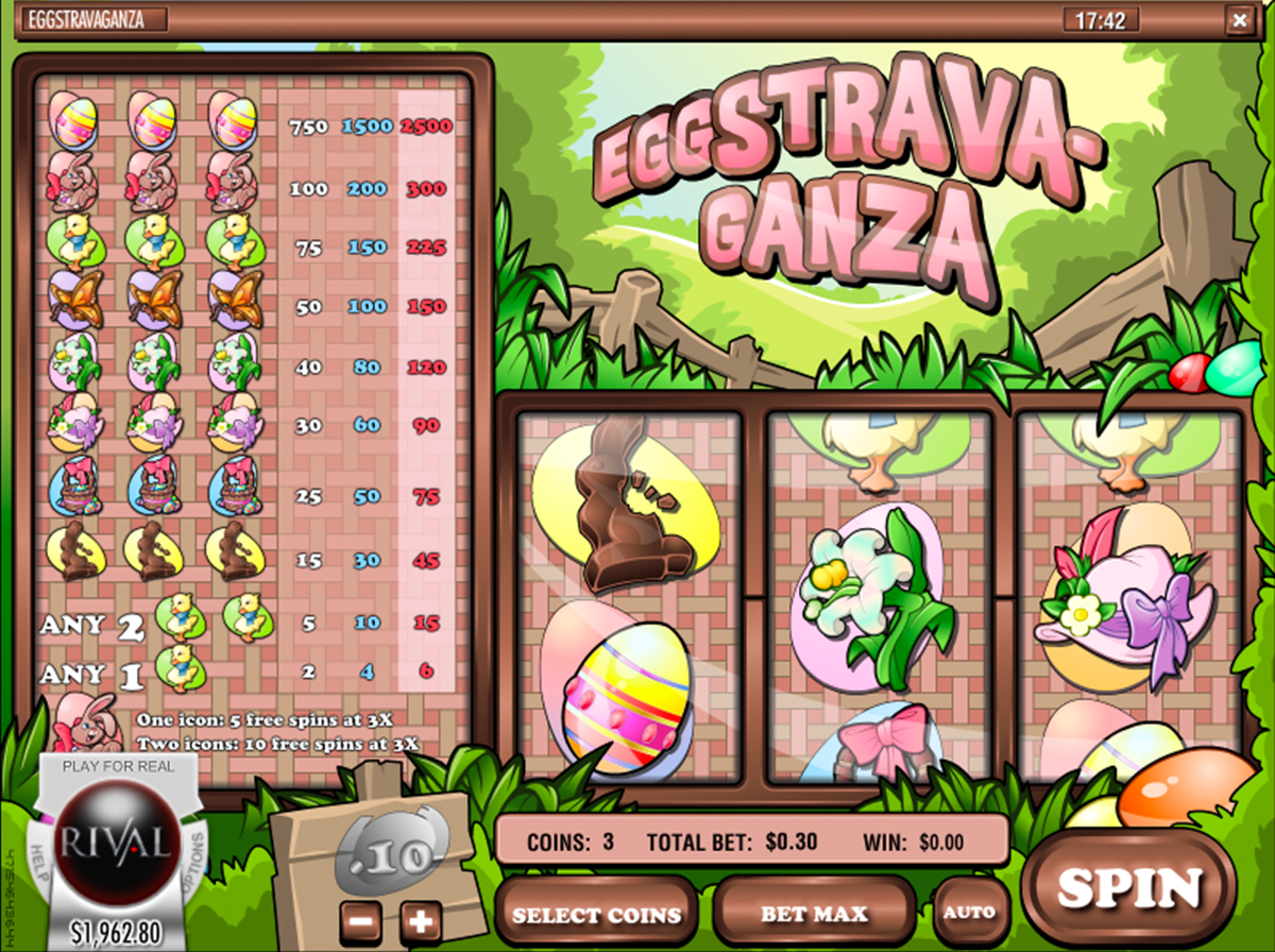 Eggstravaganza slot machine screenshot