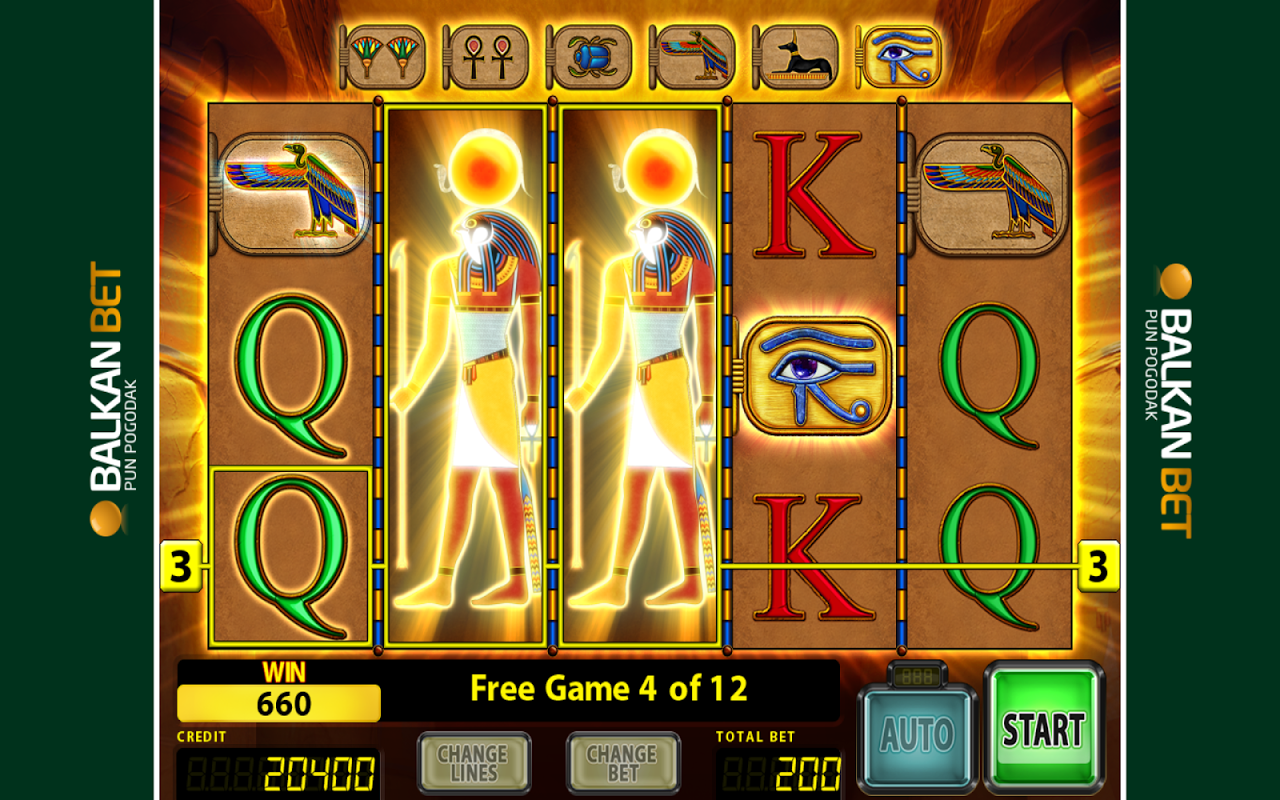 Eye of Horus slot game screenshot