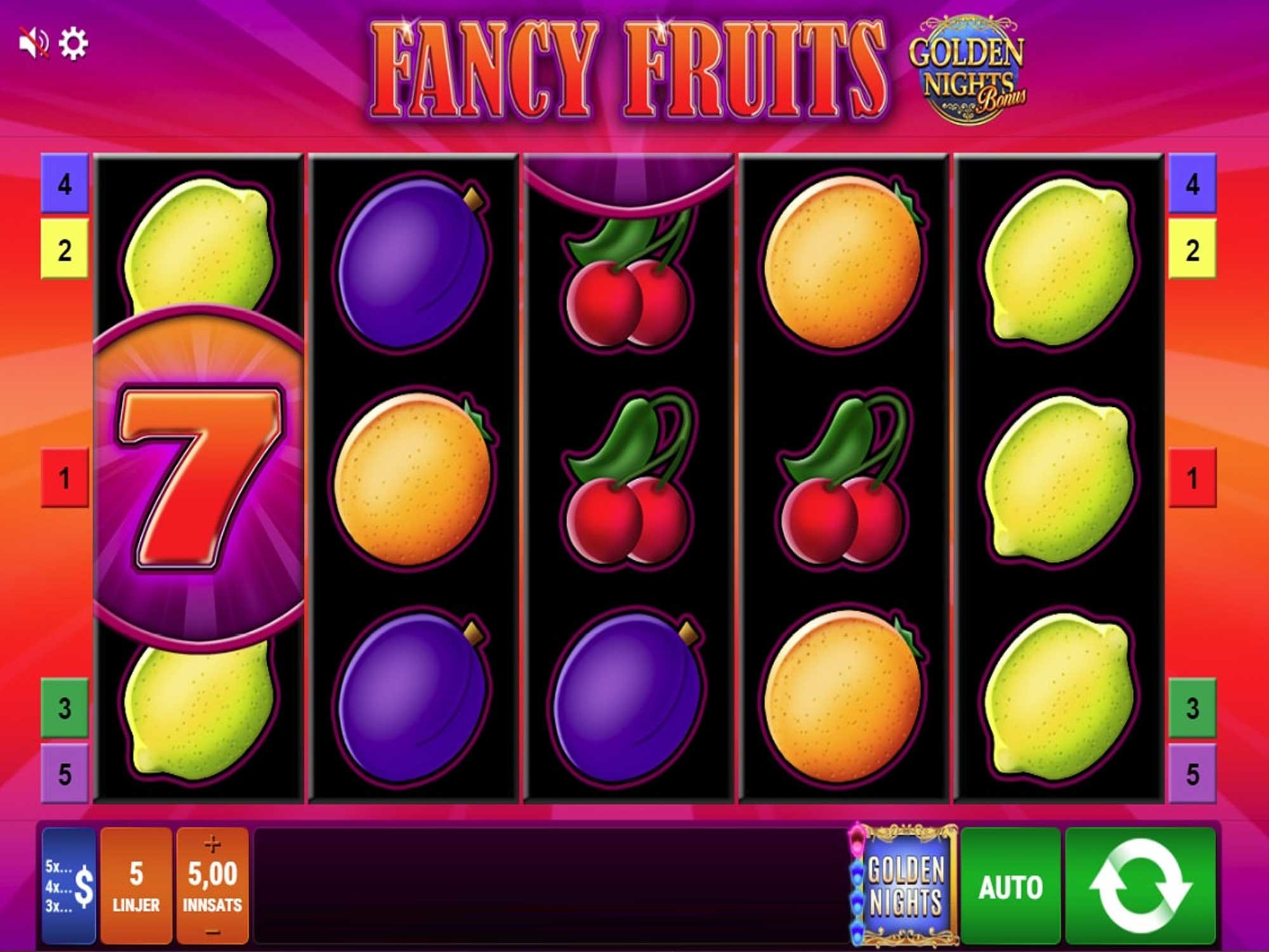 Fancy Frutis slot machine screenshot