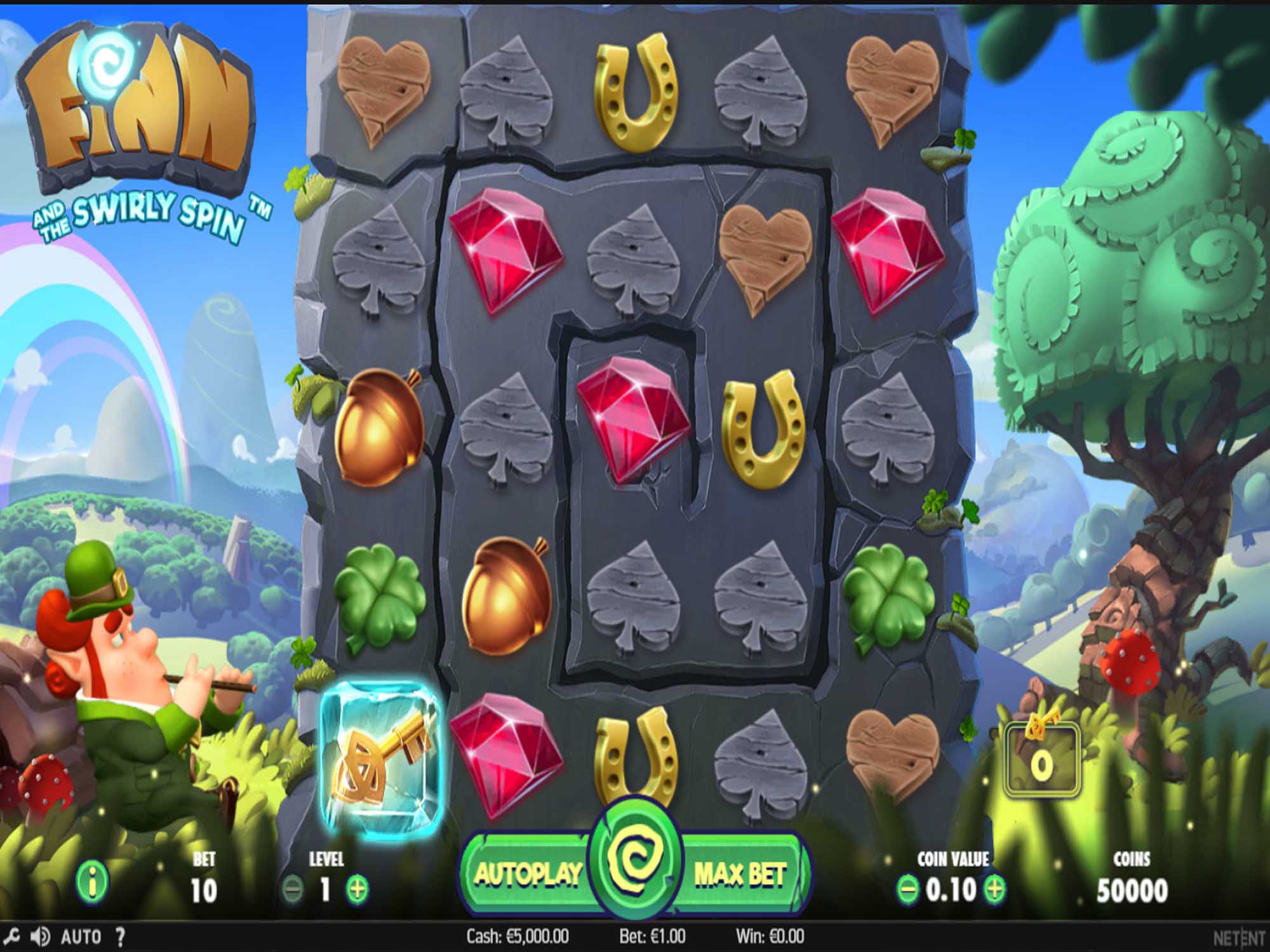 Finn and the Swirly Spin slot game screenshot