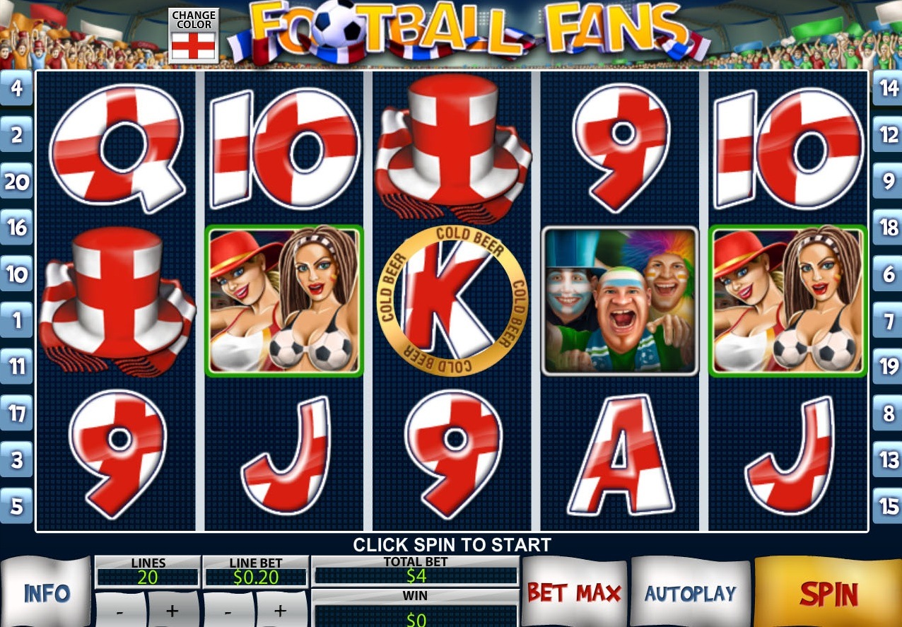 Football Fans video slot machine screenshot