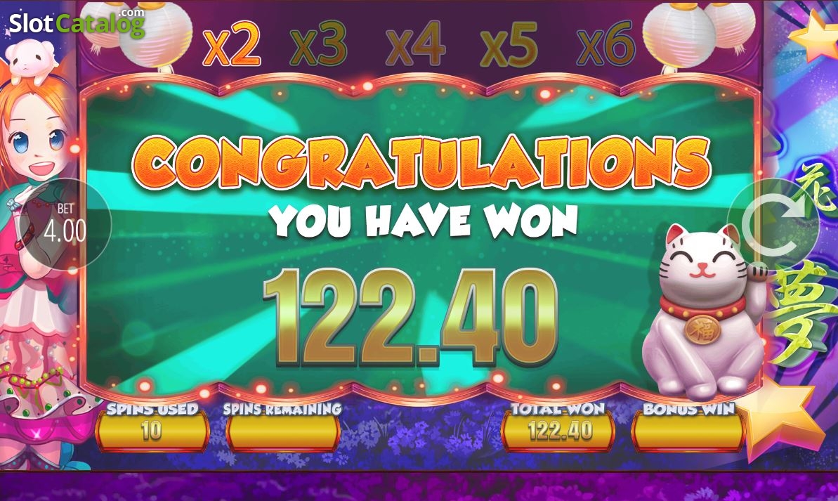 Fortune Cat video slot game screenshot