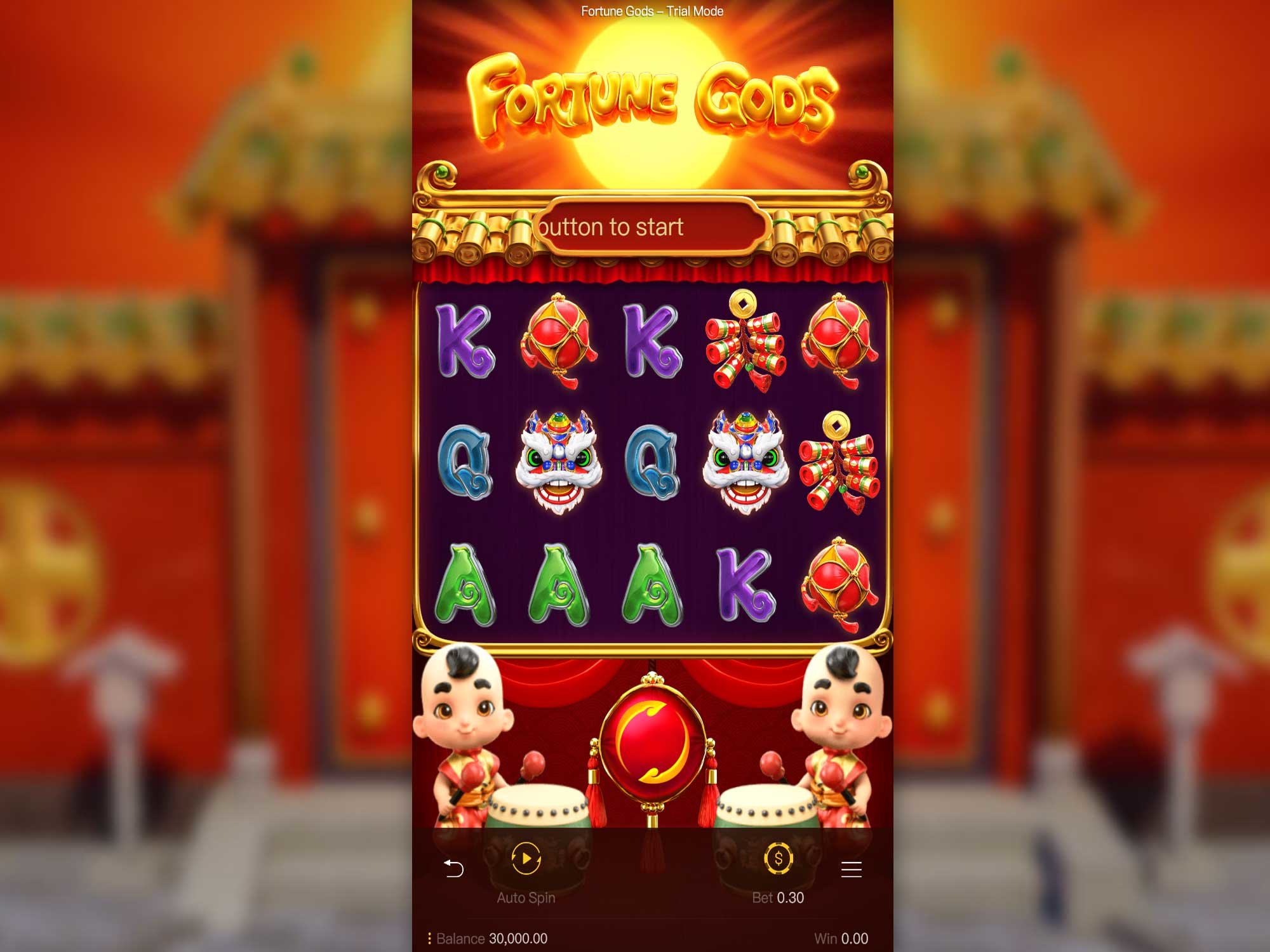 Fortune of the Gods video slot game screenshot