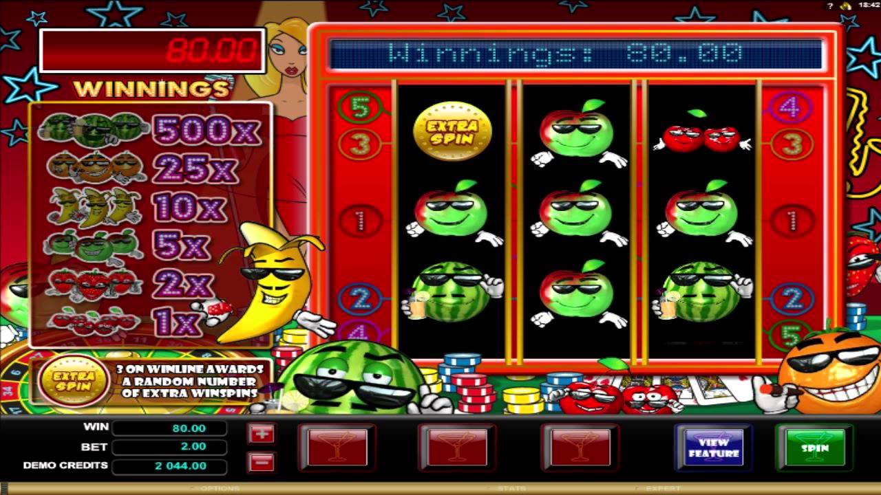 Fruit Smoothies slot machine screenshot