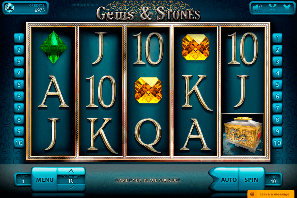 Gems And Stones video slot game screenshot