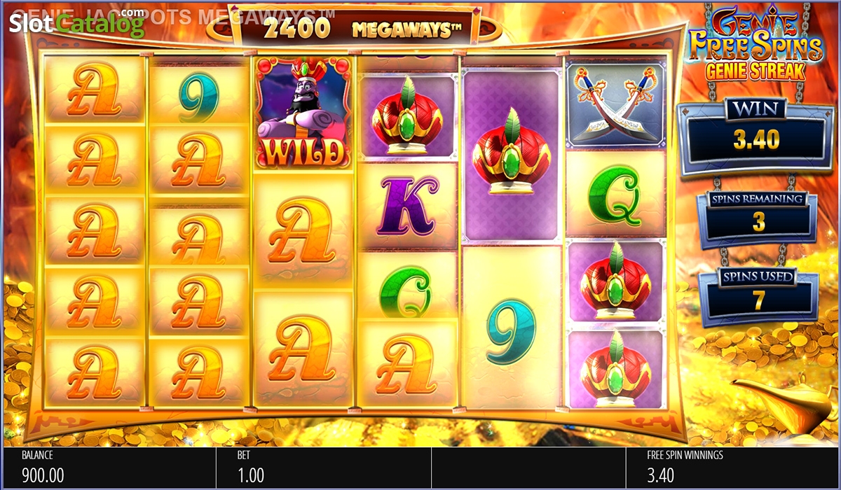 Genie Wild slot machine screenshot