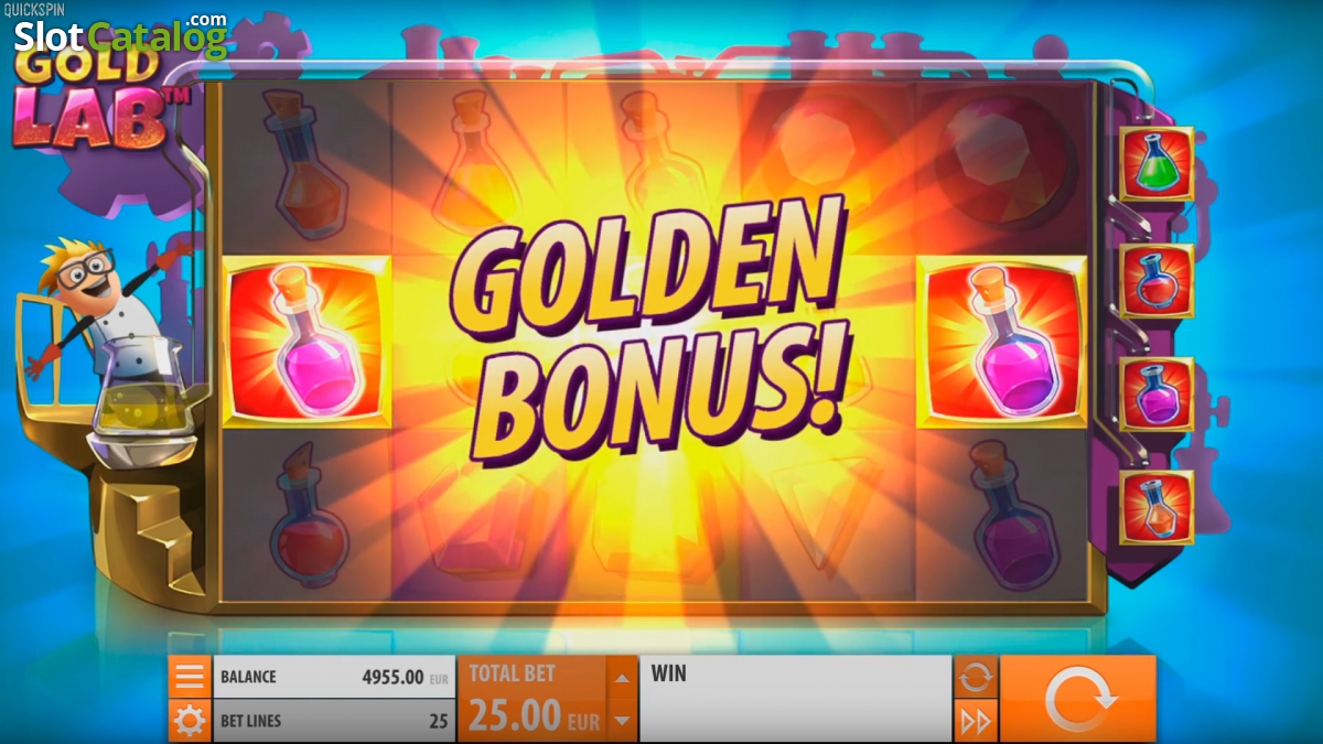 Gold Lab slot machine screenshot