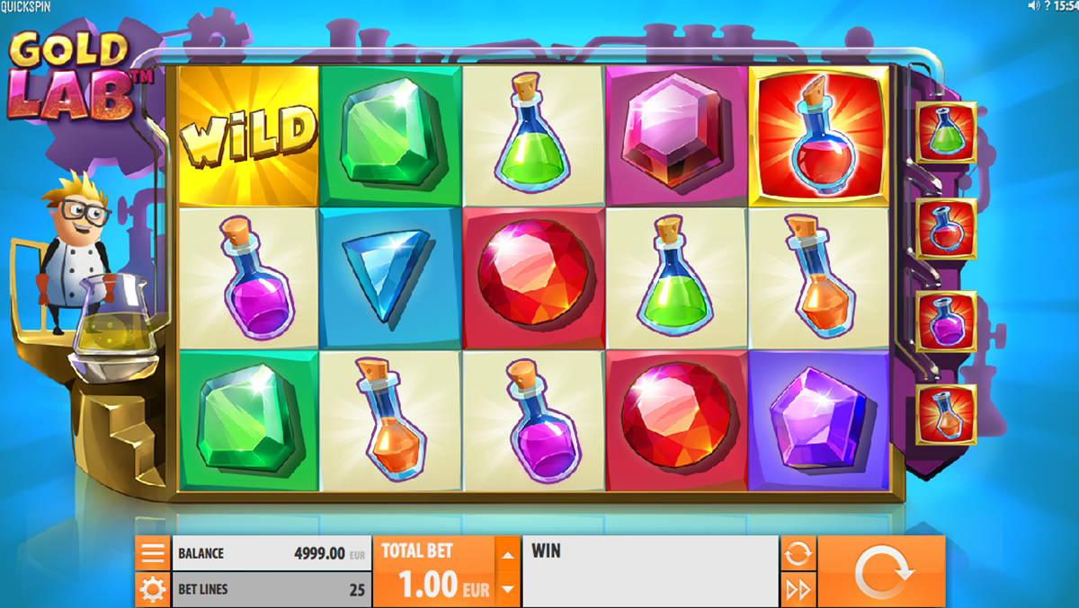 Gold Lab video slot machine screenshot