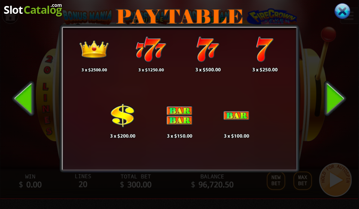 Gold Medal Mania video slot game screenshot