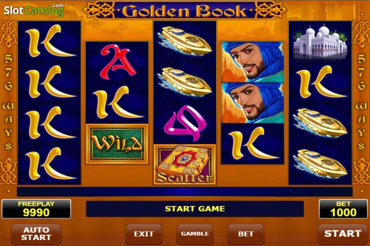 Golden Book video slot machine screenshot