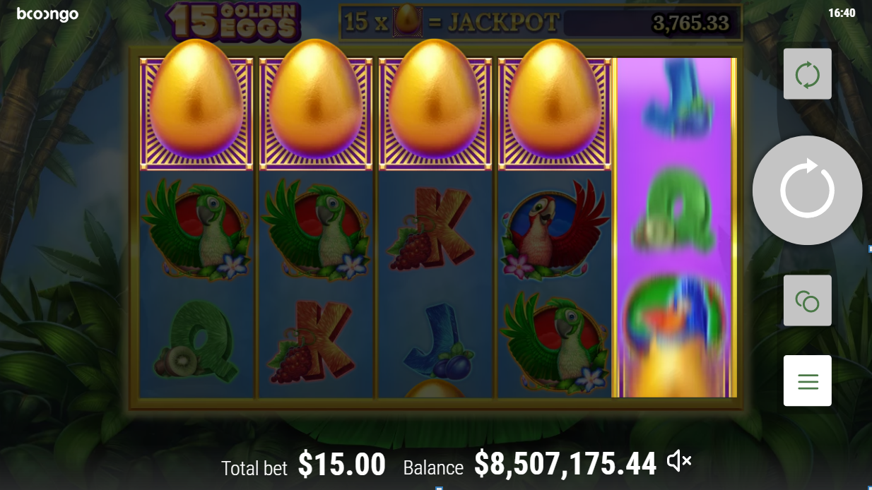 Golden Eggs slot machine screenshot