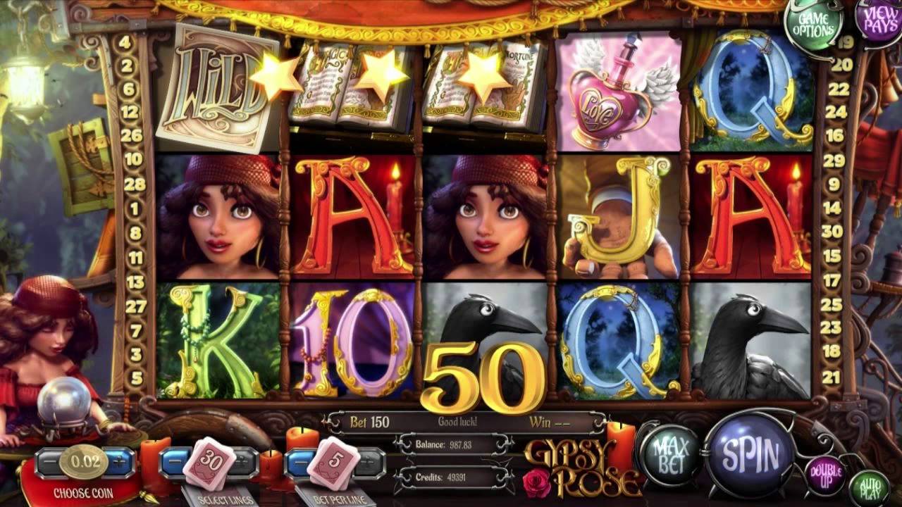 Gypsy Rose slot machine screenshot