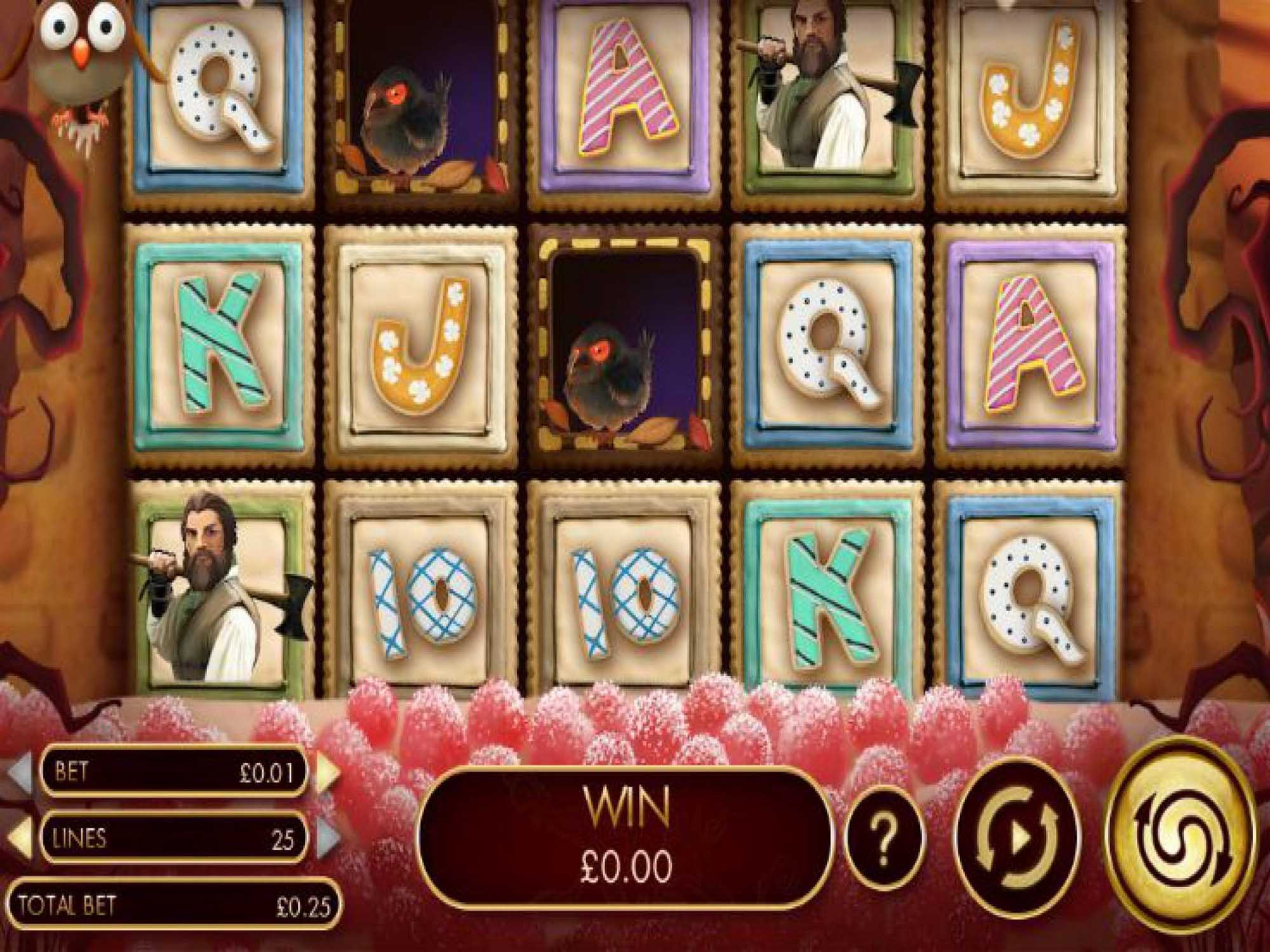 Hansel and Gretel video slot game screenshot