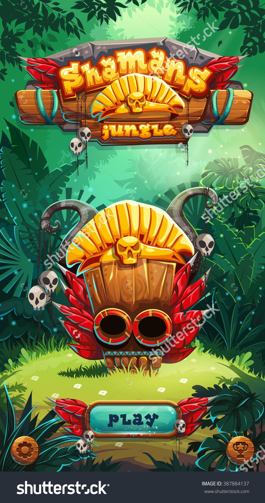 Happy Jungle video slot game screenshot