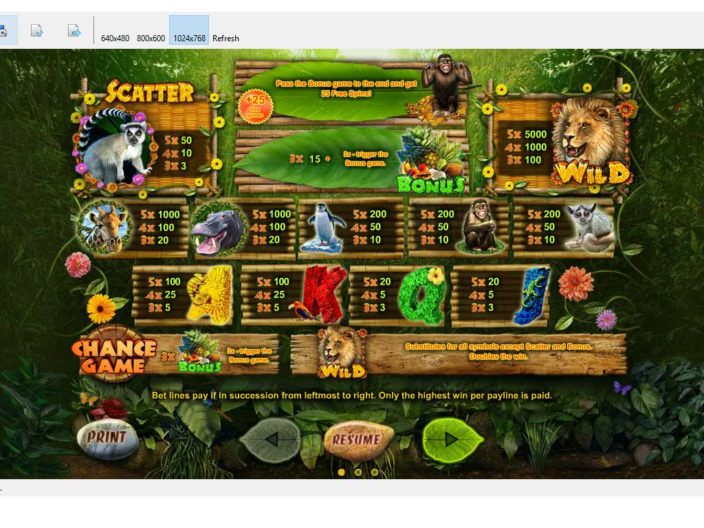 Happy Jungle slot game screenshot