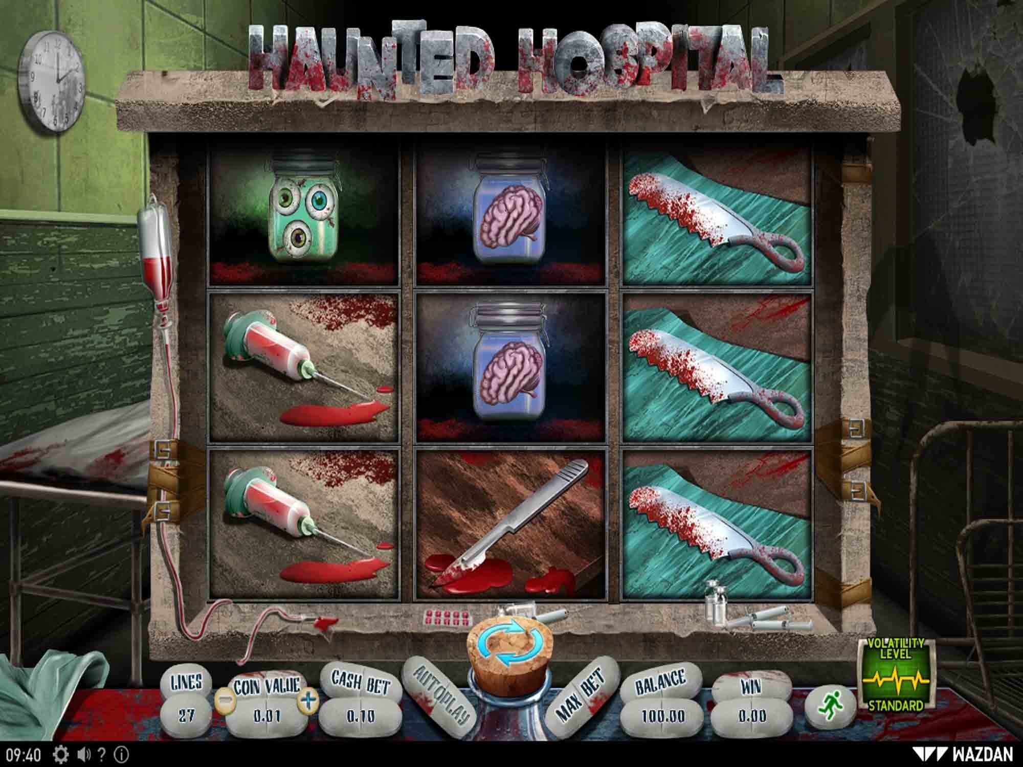 Haunted Hospital slot machine screenshot