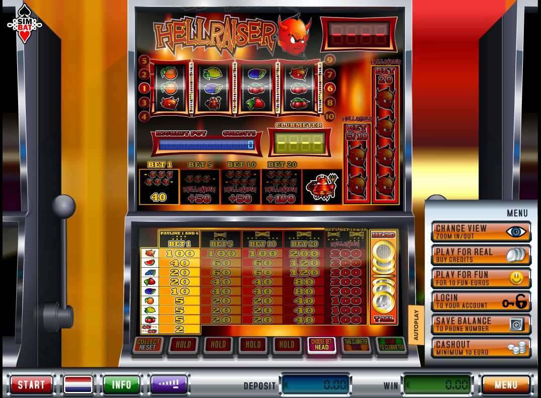 Hellraiser video slot game screenshot