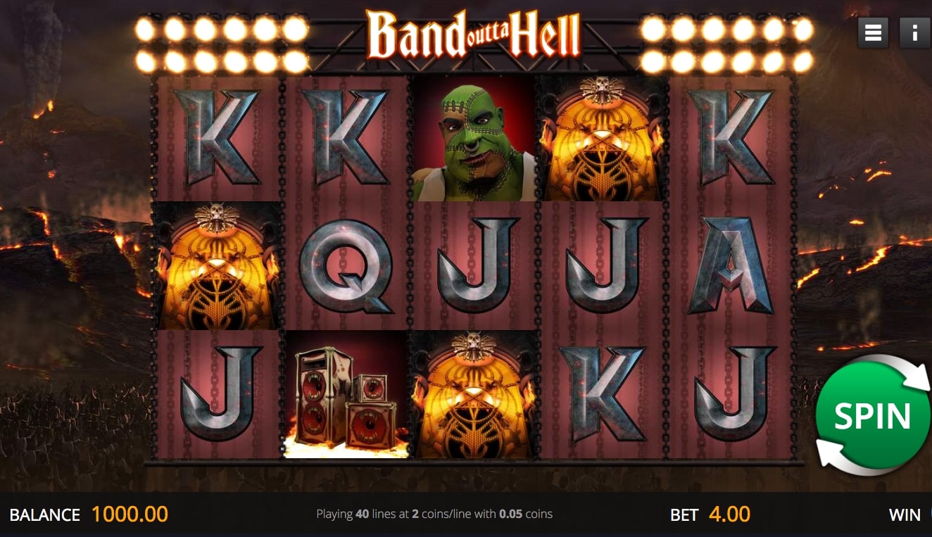 Hell's Band video slot game screenshot